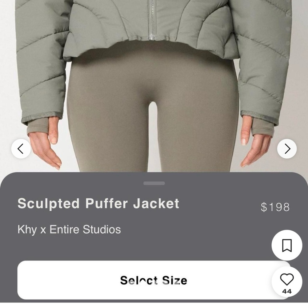 KHY by Kylie Jenner Cropped Puffer Jacket – Size XS – NWT - rare color - Picture 9 of 11